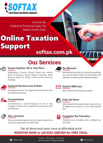 Online Taxation Support (Income Tax & Sales Tax)