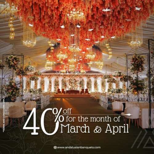 Get 40 discount on your big day at the best wedding venue in Defence Karachi