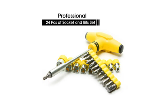 ProfesProfessional Socket & Bits Set sional Socket & Bits Set - 24 Pcs