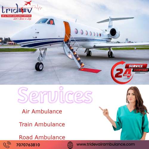 Tridev Air Ambulance in Kolkata  Evacuate Your Loved One in Severe Condition