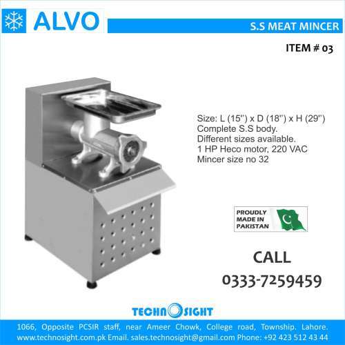 ALVO Meat Display Chiller, Carcass Hanging Chiller for Meat Shop in Pakistan