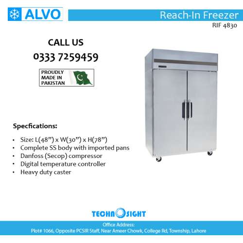 ALVO Rech In Chiller,Rech In Freezer, Glass Door Chiller, ALVO Vertical Chiller