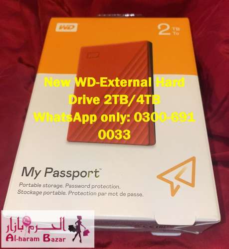 WESTERN DIGITAL 2TB4TB PORTABLE EXTERNAL HARD DRIVE