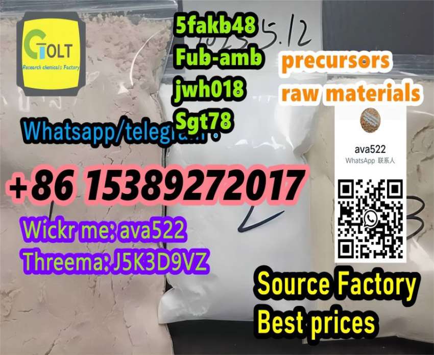 5fakb48 Fubamb jwh018 Sgt precursors raw materials China supplier