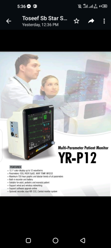 Patient Monitor available with 1 Year warranty