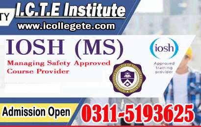 IOSH MS Course In Sialkot,Lahore