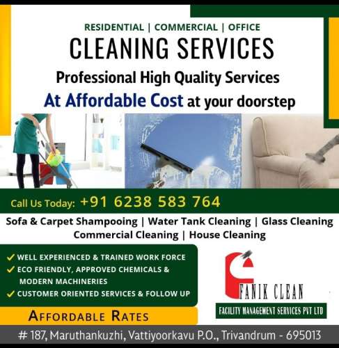 Low Cost House Cleaning Services in Trivandrum Pattom Nedumangad Neyyattinkara