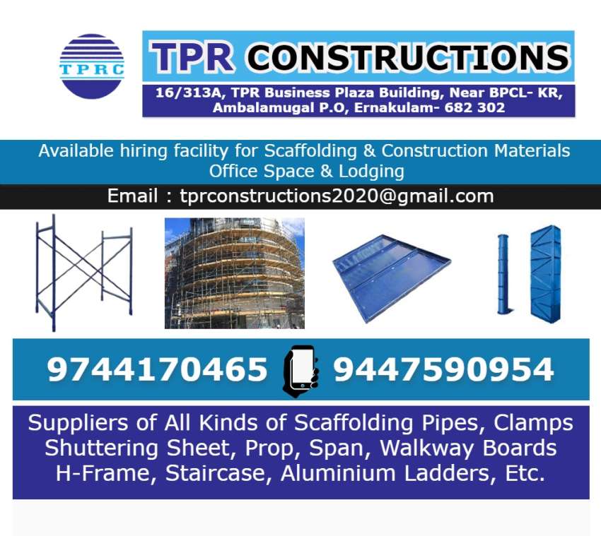 Best H Frame Scaffolding Rental in Palarivattom Angamaly Perumbavoor Vyttila