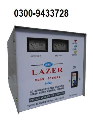 Voltage Stabilizer Servo Motor Controlled copper winding for Low voltage problem