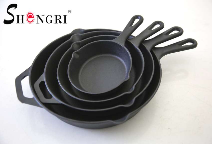 High quality Cast iron cookware ,skillet,frying pan ,different kinds of wok