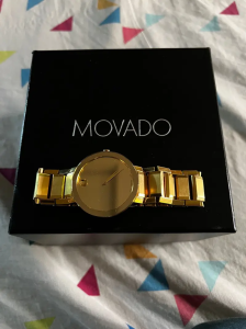 Men's movado mirror face watch best sale