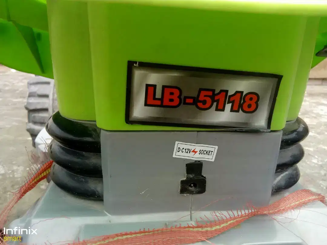 In used condition quad bike on battery