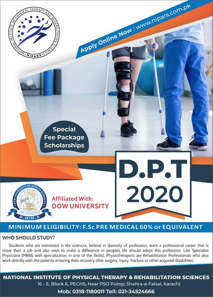 National Institute of Physical Therapy and Rehabilitation Sciences Karachi