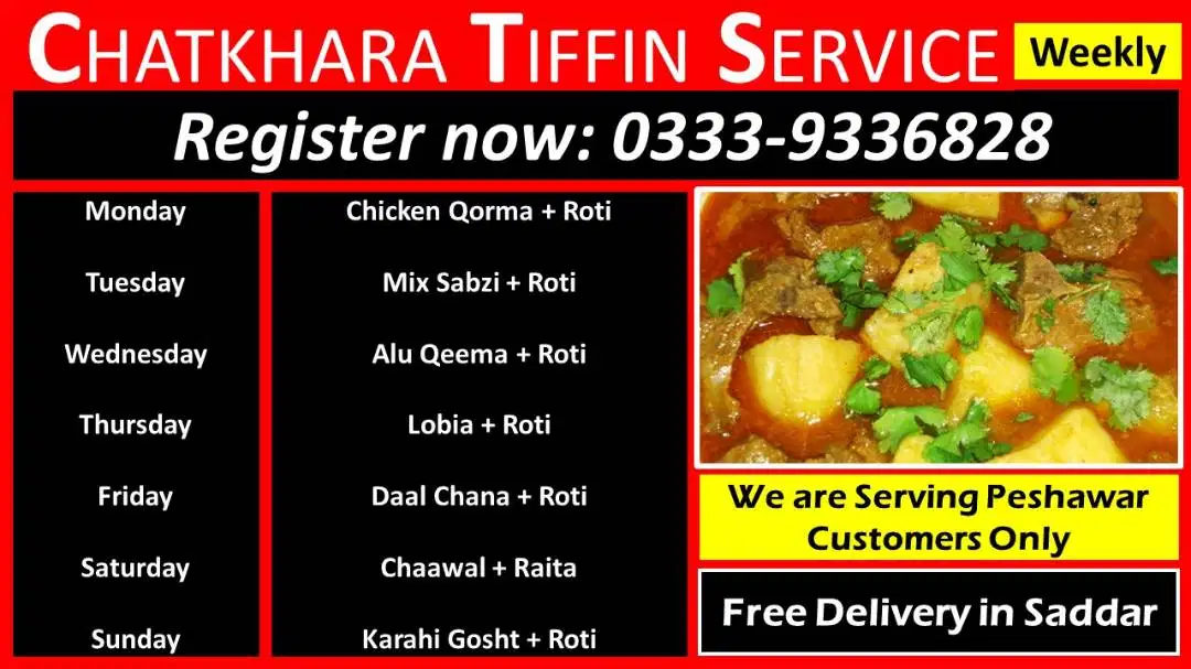 Chatkhara TIffin Service (Weekly)