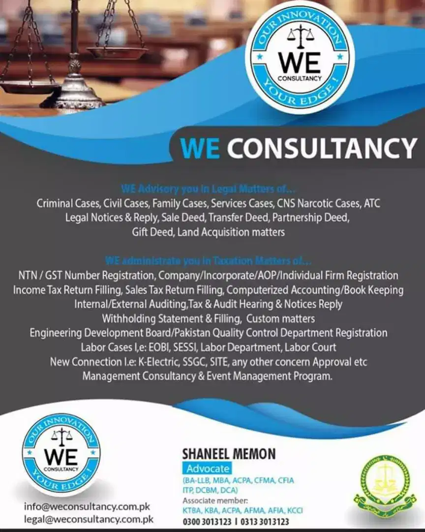 WE CONSULTANCY (Legal Matters Advisory Services)