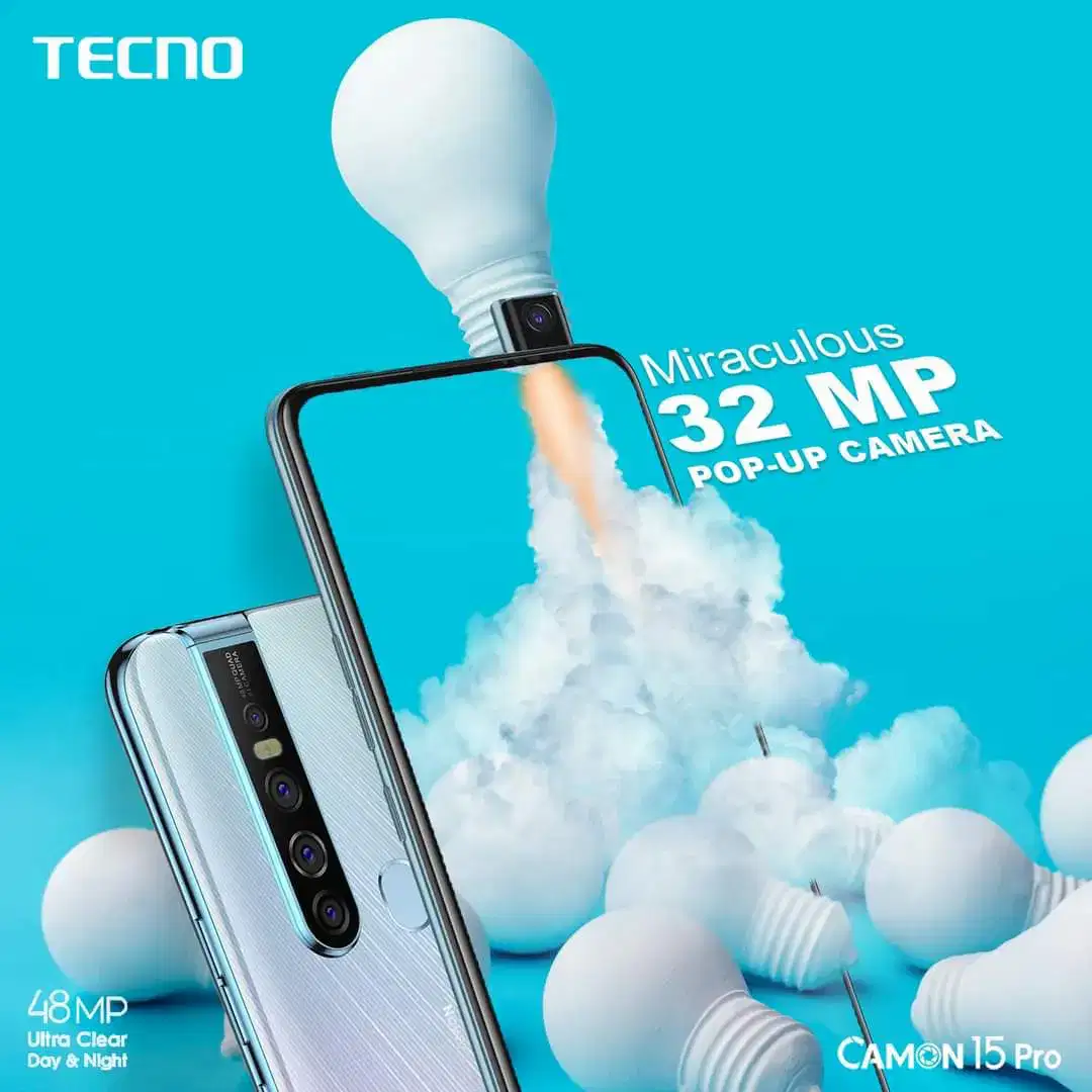 Tecno Camon 15 Pro with Full Box || 1 year+1 month Warranty || 24500/-