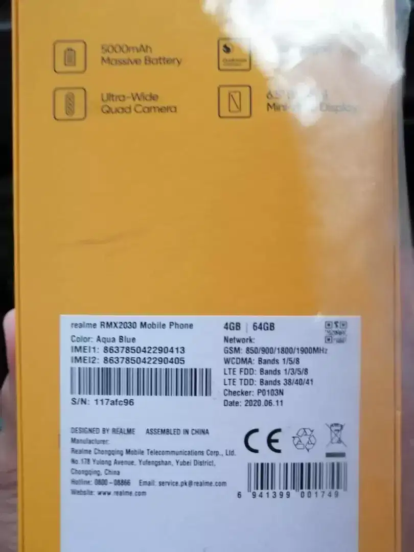 Realme5i mobile for sale