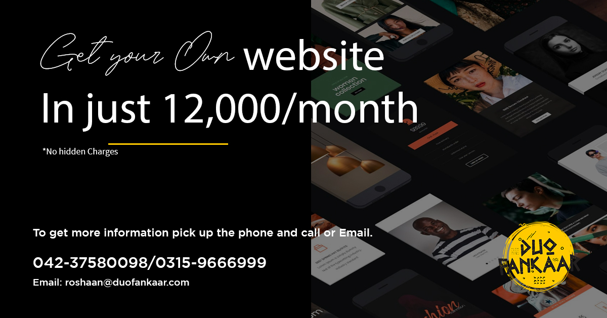 Get your own Website in 12k | Web Designing Services in Lahore, Pakistan