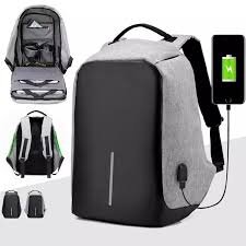 Anti-Theft Water Resistant Travel Laptop Backpack with USB Charging