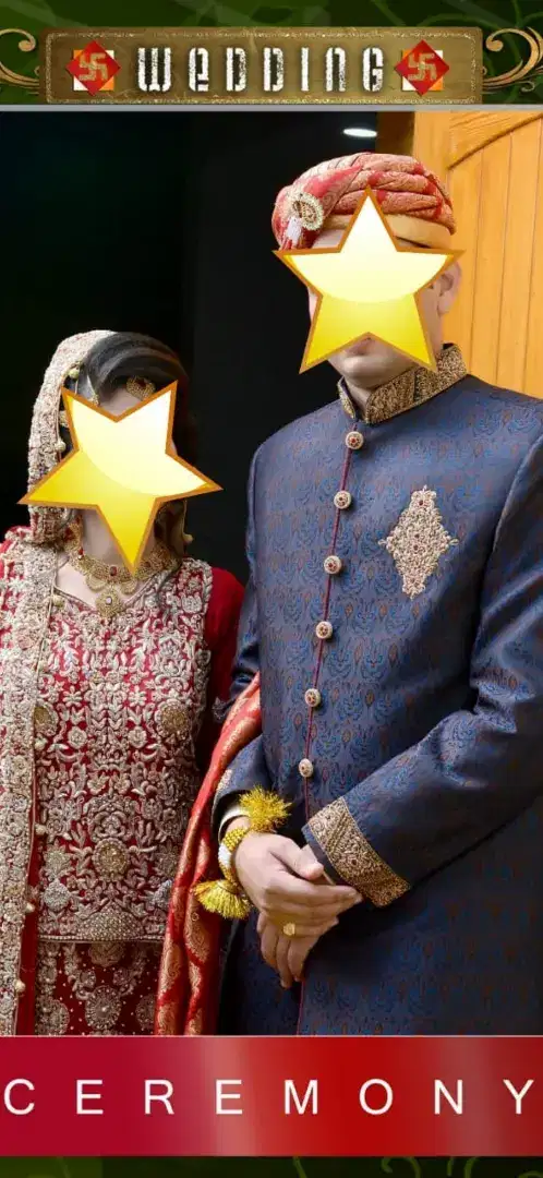 Groom sherwani one time used