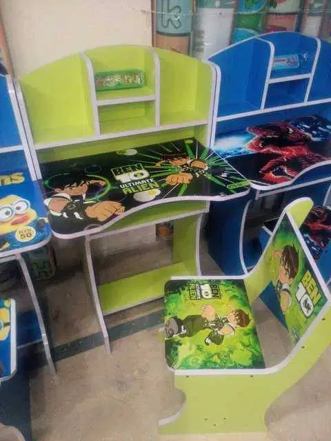 Kid's Study Table And Chair Frozen, BenTen, Sofia, Spiderman,Dora