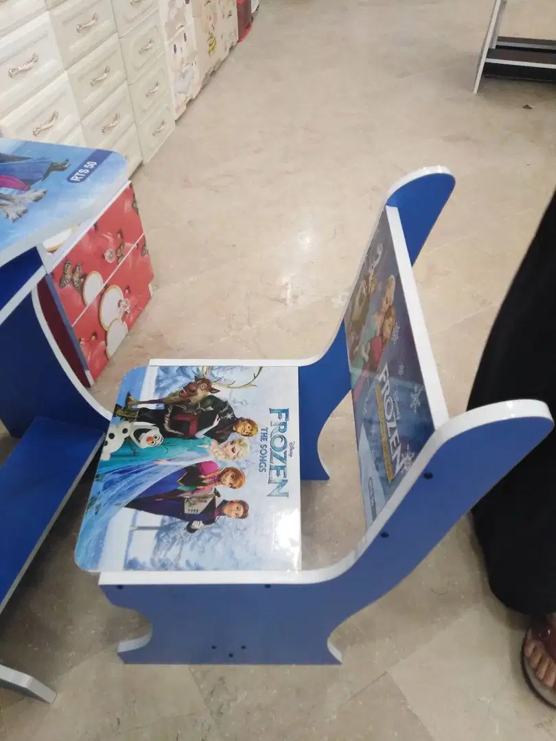 Kid's Study Table And Chair Frozen, BenTen, Sofia, Spiderman,Dora