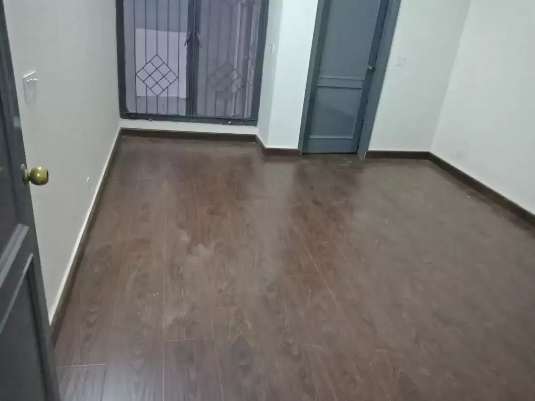 Wooden floor vinyl floor glass paper ceiling wallpaper roller blinds
