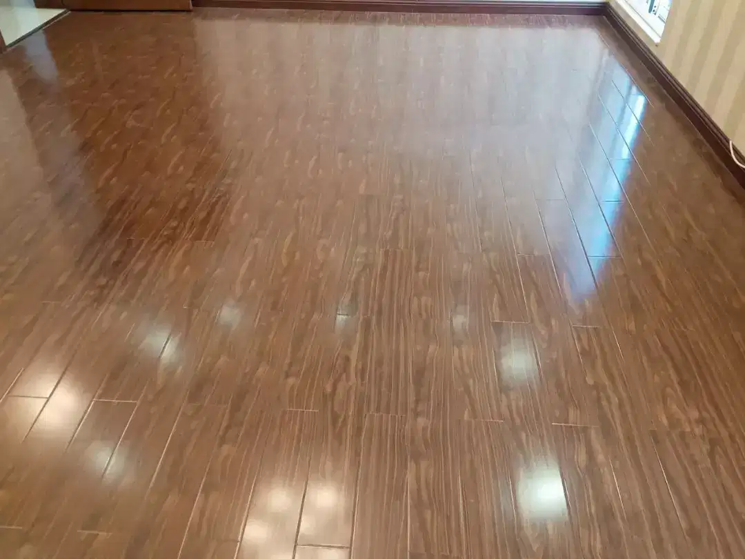 Wooden floor vinyl floor glass paper ceiling wallpaper roller blinds