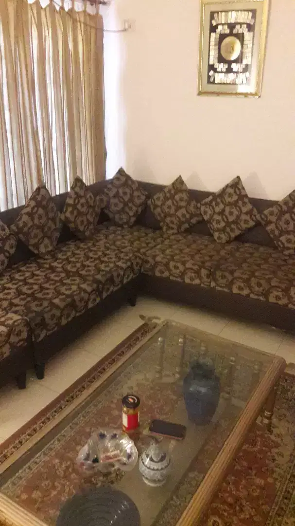 L-shape 7 seater sofa excellent condition available for sale