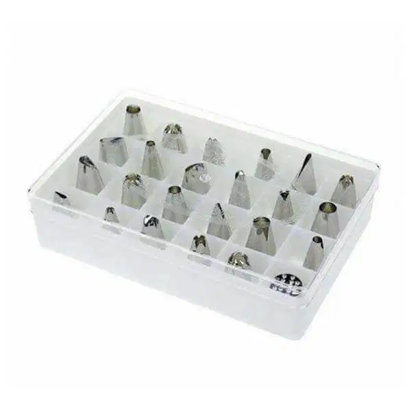 24 NOZZLES FOR CAKE DECORATION(GM) available for sale