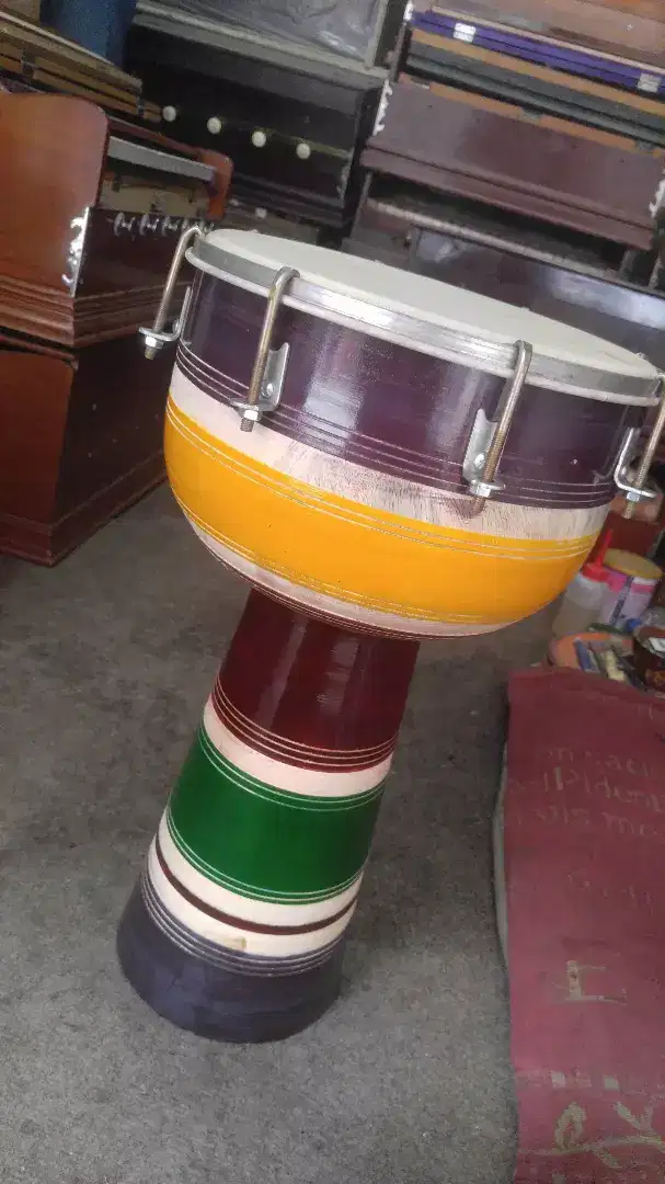 Wooden 10" Wooden darbuka light brown with many design Available for Sale