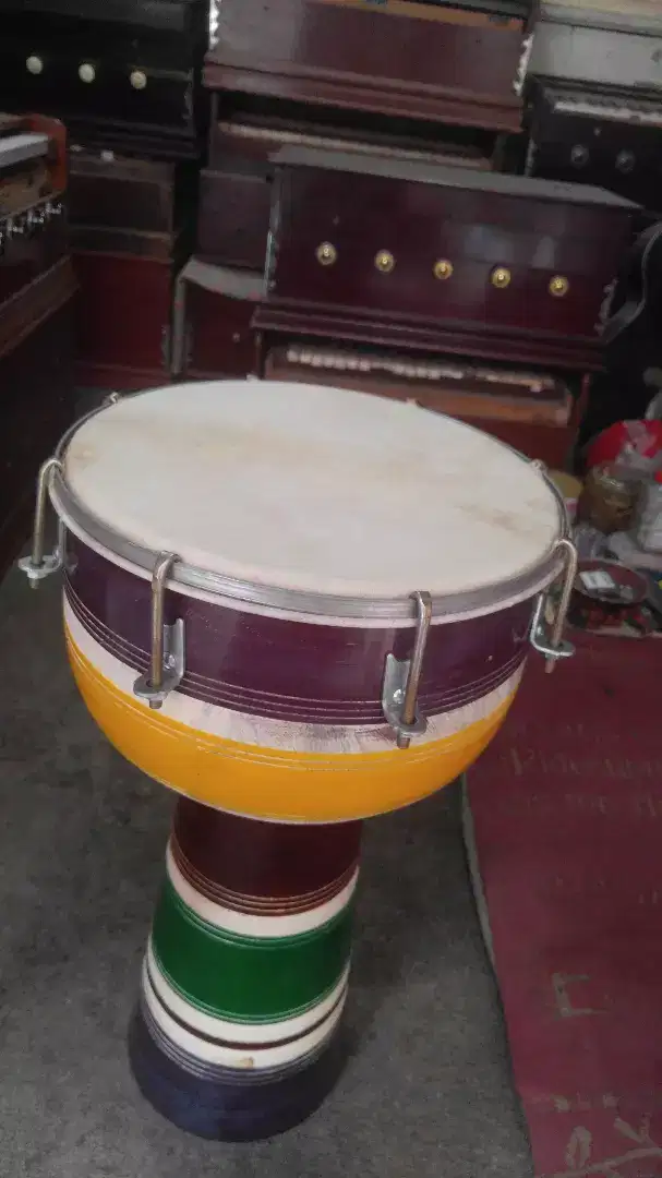 Wooden 10" Wooden darbuka light brown with many design Available for Sale