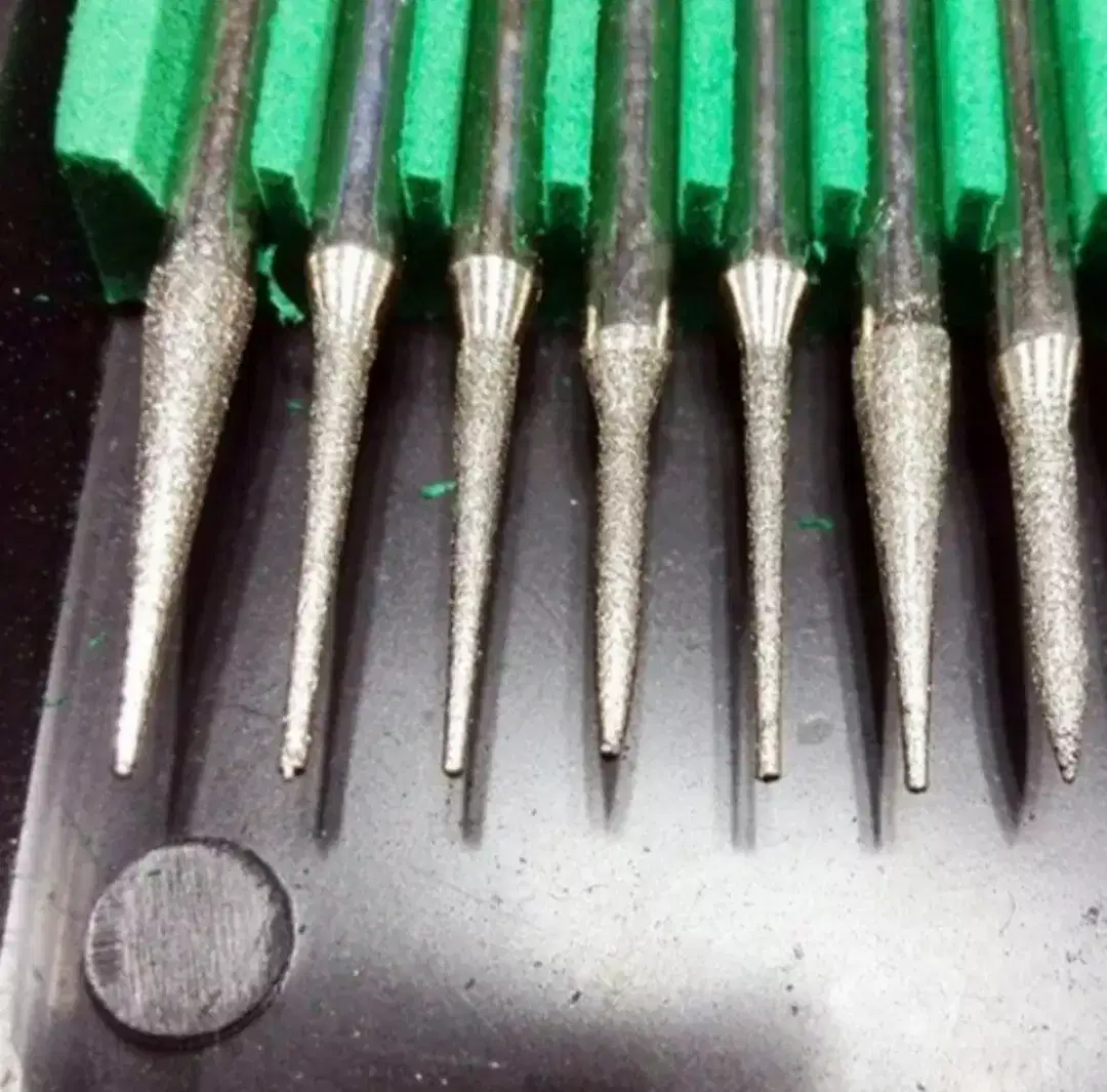 30x Diamond Burr Bits Drill For Engraving Accessories Rotary Tool Set
