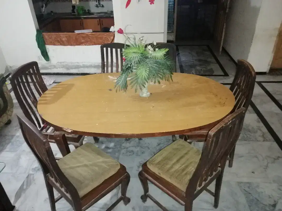 Full Size 6 Chairs Dining Table for sale