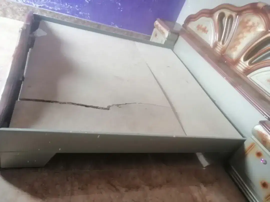 Almost new bed and dressing table and 2 side tables. Slightly used.
