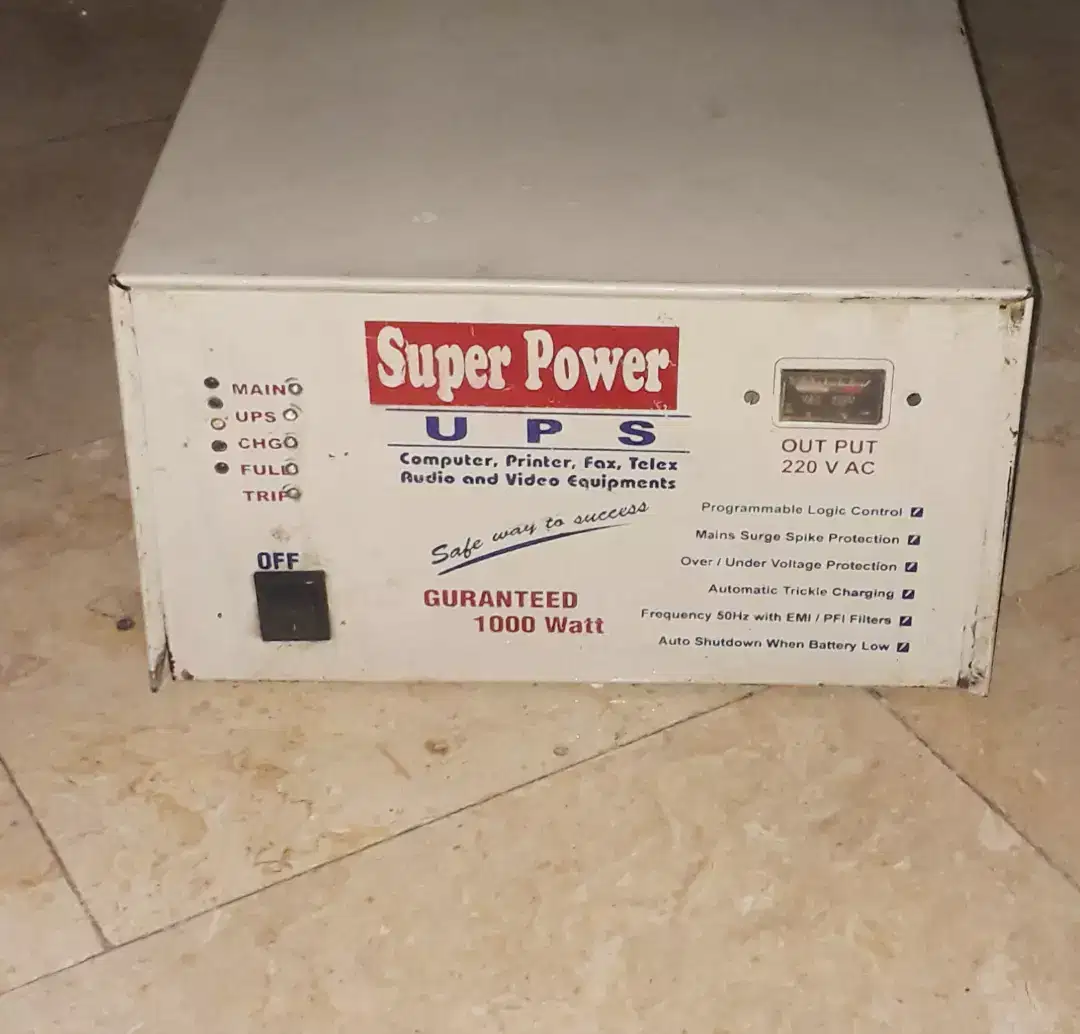 Gurrented 1000watt power full UPS for sale