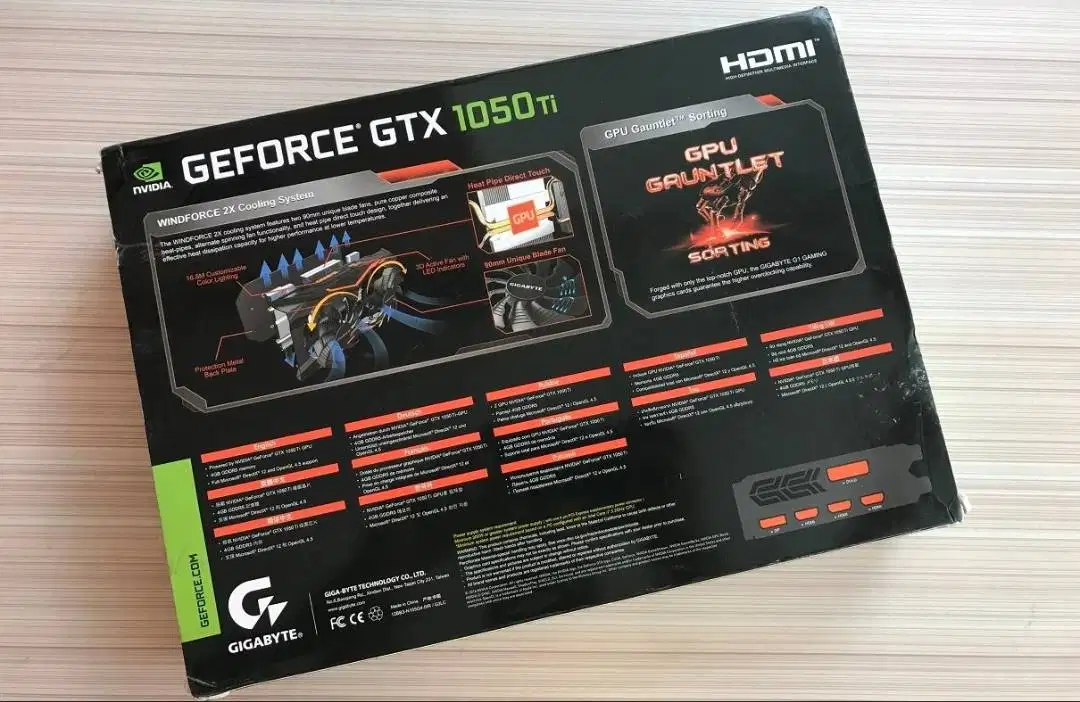 Nvidia GigaByte Geforce GTX 1050Ti Gaming Graphics Card