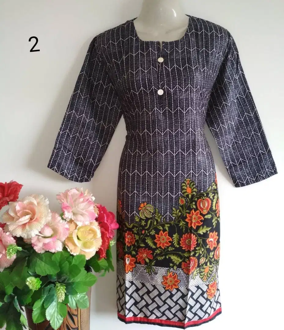 Lawn Digital Printed Kurties available for sale