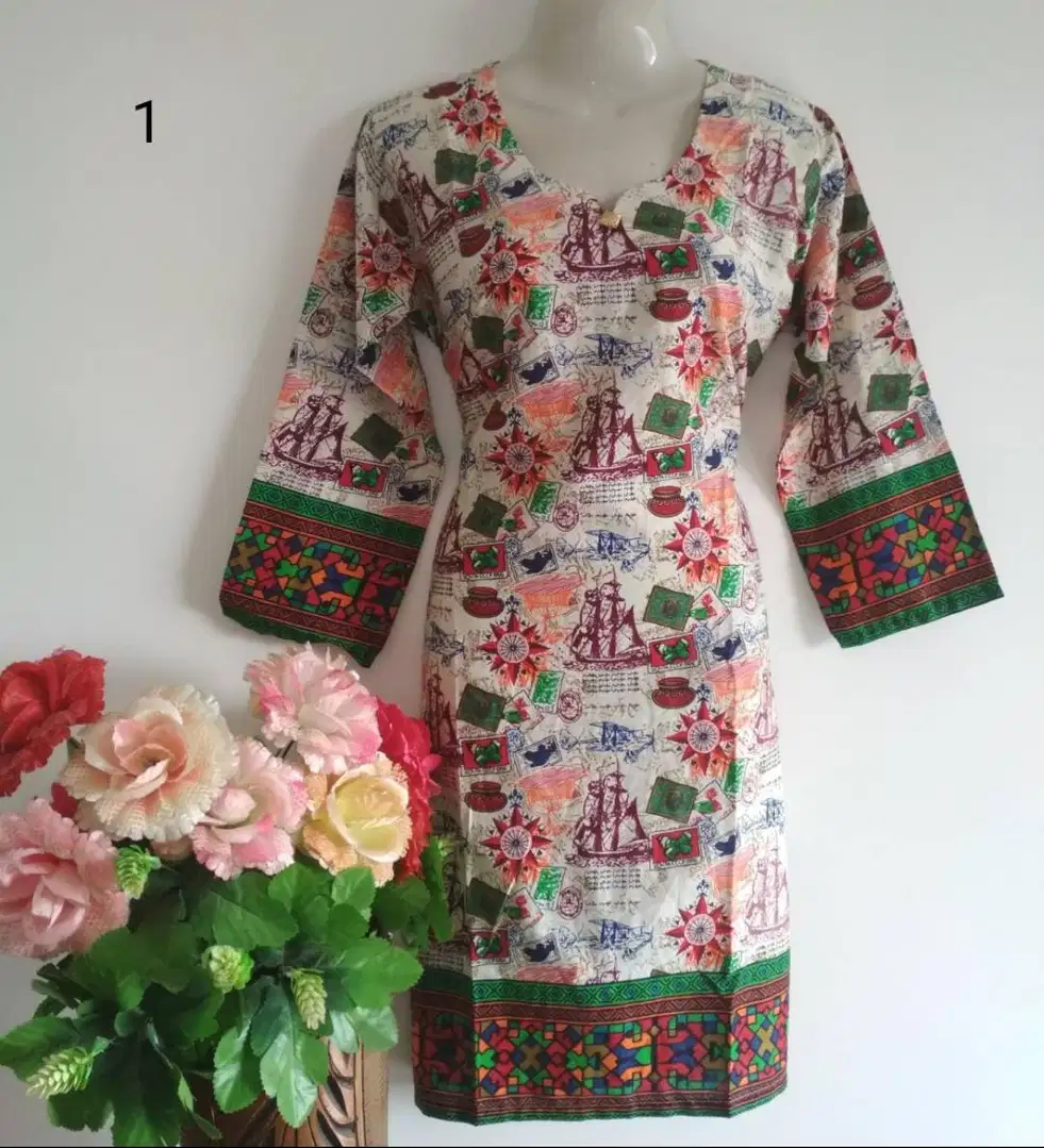 Lawn Digital Printed Kurties available for sale