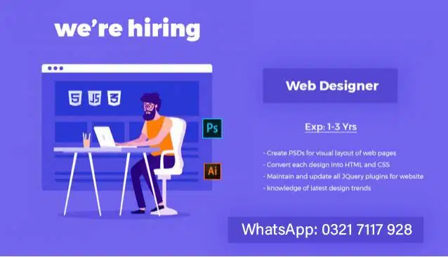 We are hiring Website & Graphic Designer