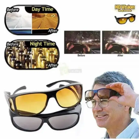 HD Vision Day and Night Glasses 2 PC's Available for Sale