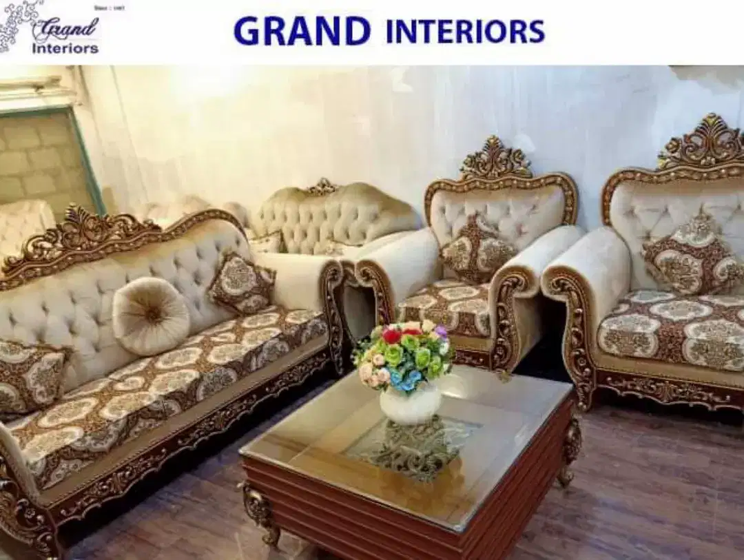 Designer sitting customize sofas by Grand interiors available for sale