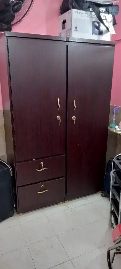 Wood wardrobe available for urgent sale