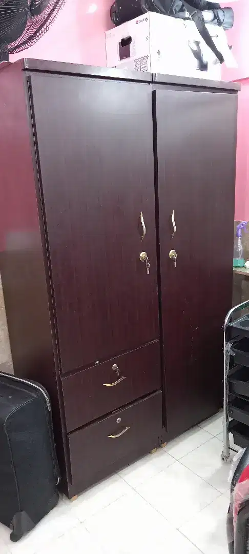 Wood wardrobe available for urgent sale
