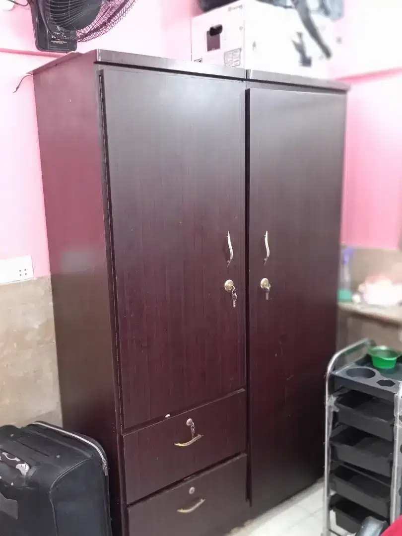 Wood wardrobe available for urgent sale
