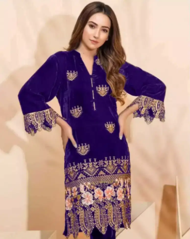 New design Dress are available in velvet or linen for sale in Quetta