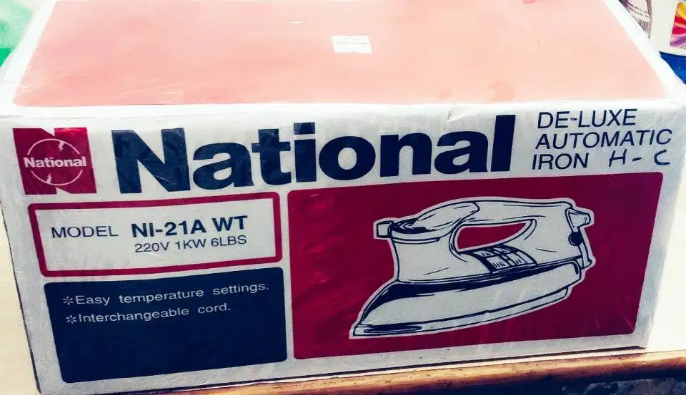 Higher quality national golden iron with black handle For sale