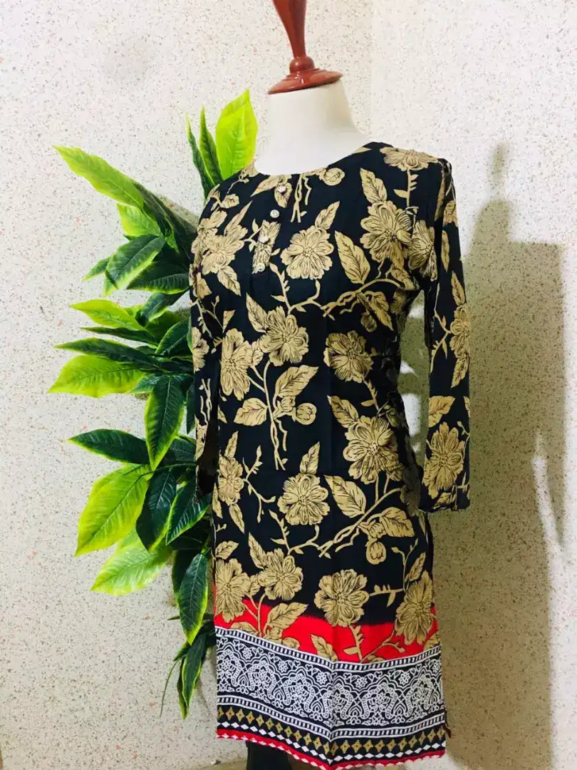 Lelan&lawn Kurtis stenderd size(36 to 37)length (19 to 21)chast For Sale