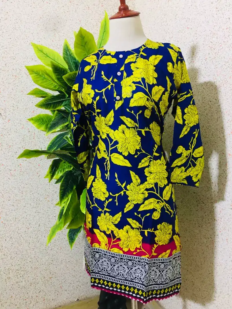 Lelan&lawn Kurtis stenderd size(36 to 37)length (19 to 21)chast For Sale