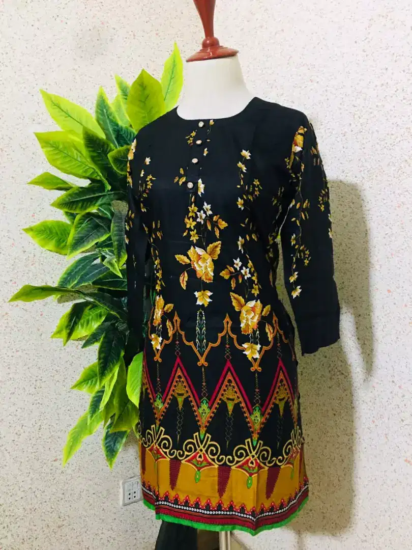 Lelan&lawn Kurtis stenderd size(36 to 37)length (19 to 21)chast For Sale